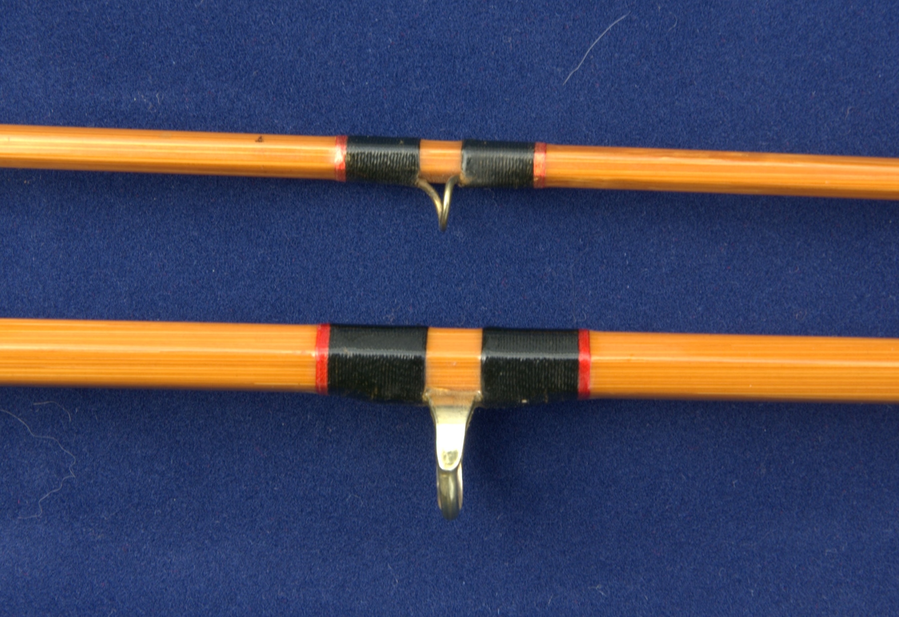 Vintage four piece split cane fly fishing rod, butt cap marked 'E49299 Made  By Hardy Bros
