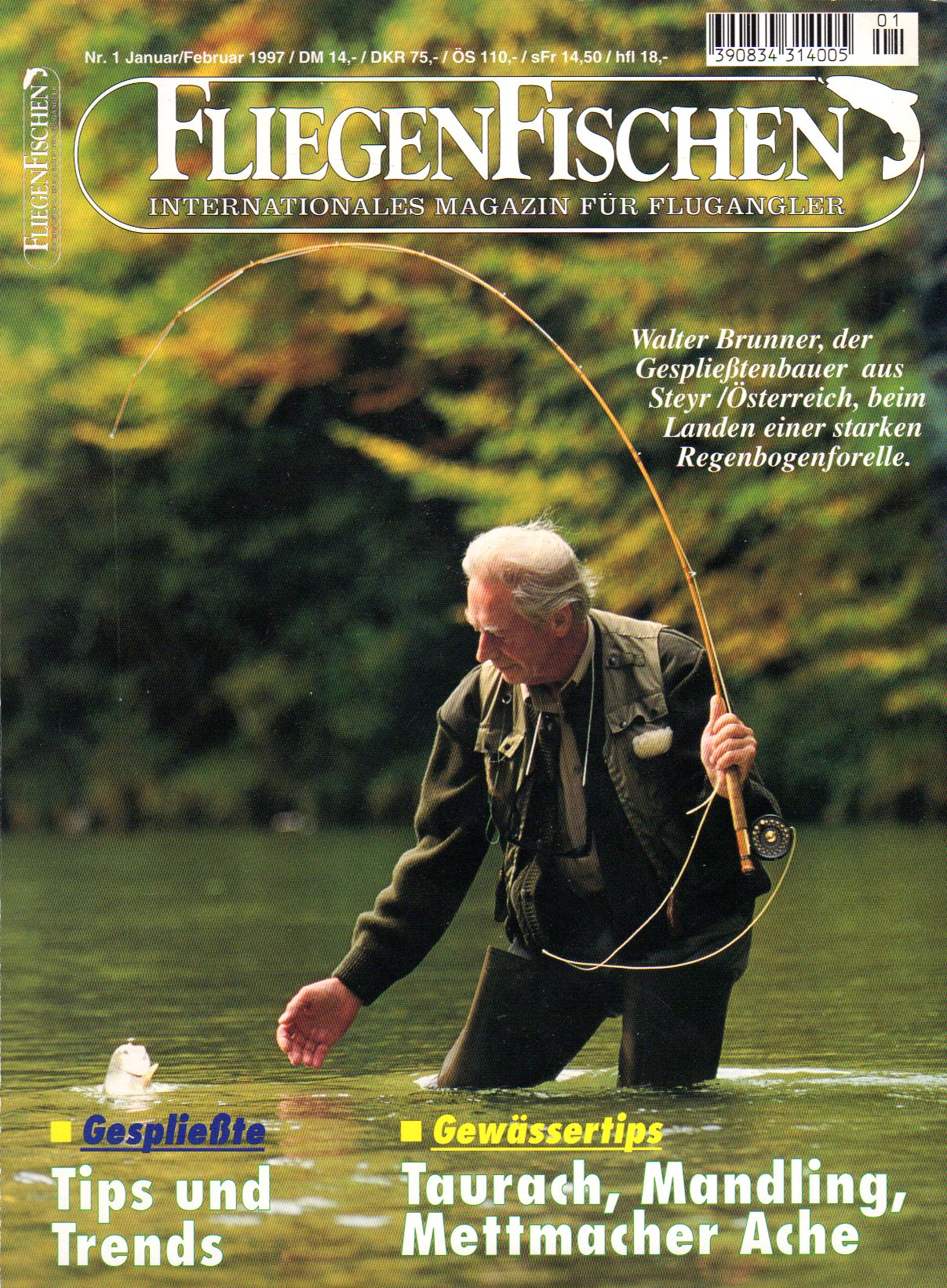 Fly Rod & Reel Fishing Magazine Back Issue March 1993